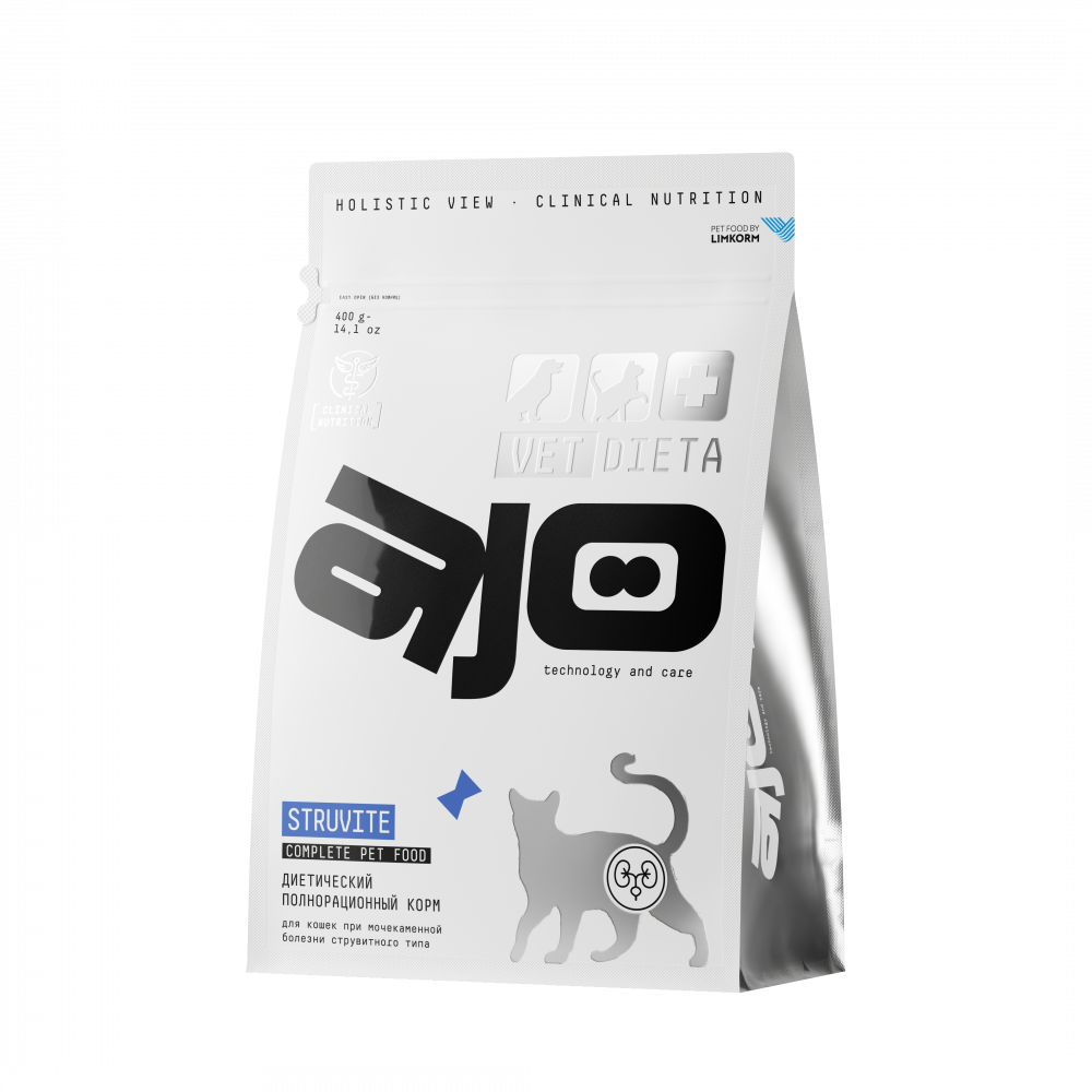 Struvite Dry complete dietary food for cats with struvite urolithiasis